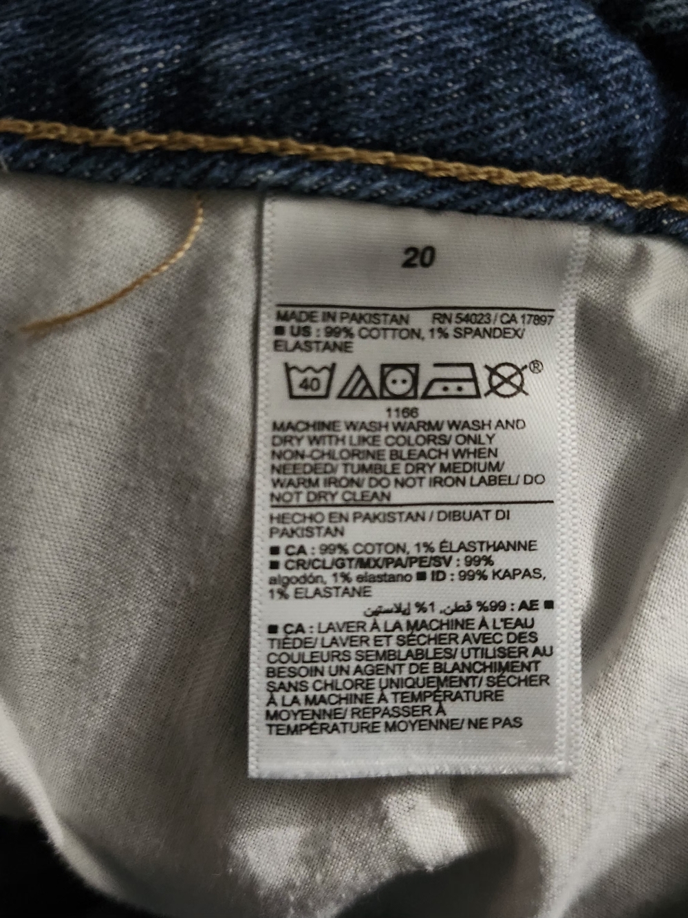 Old Navy Dark Blue Denim Mini Skirt Size 20 - Picture 9 of 9